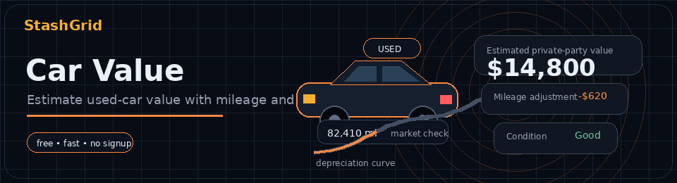 Car Value - StashGrid
